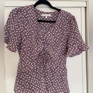 Boho chic purple blouse